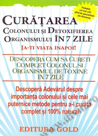 curatarea colonului si detoxifierea organismului